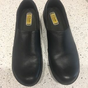 Clarks Women Work Slip-on Loafer Black Size 10